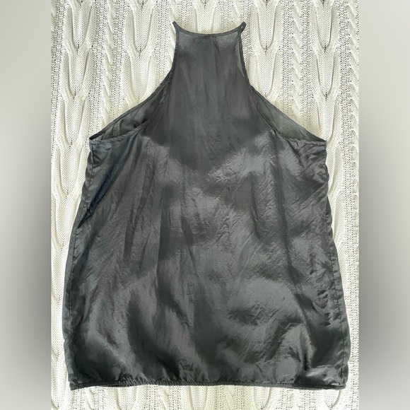 United Colors of Benetton Charcoal Silk Camisole Size S - Picture 3 of 3